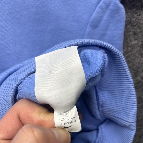 Nike Hoodie Womens Medium Blue FZ5579-494 Fleece Pullover Sweatshirt - Picture 11 of 16